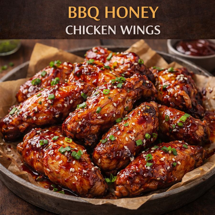 Foto BBQ Honey Chicken Wings