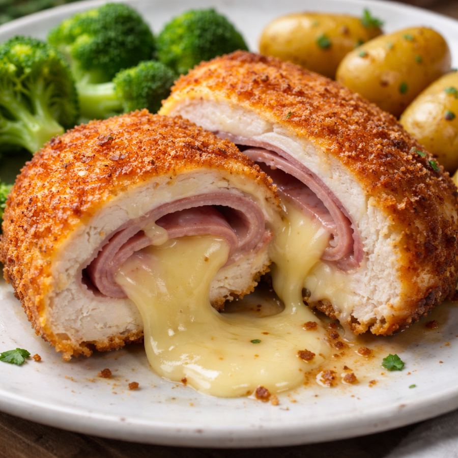Foto Cheesy Chicken Cordon Bleu