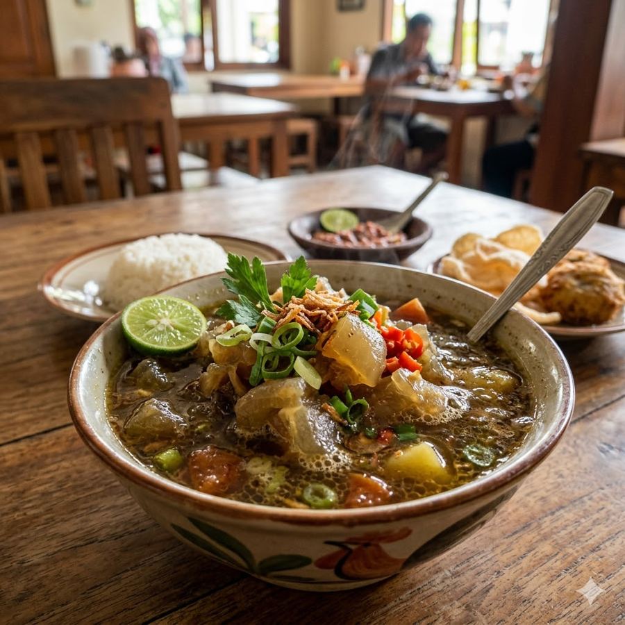 Foto Sop Kikil empuk dan gurih