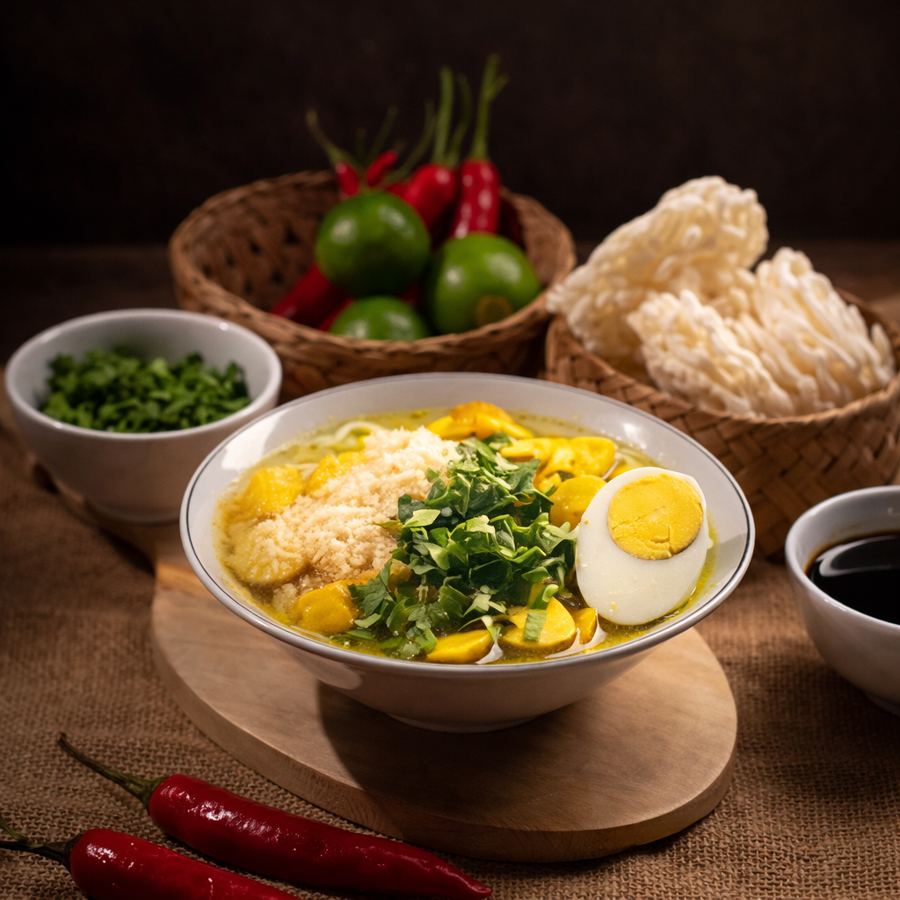 Foto Soto Ayam Telur Muda + Nasi + Air Mineral