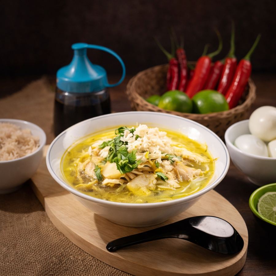Foto Soto Ayam Dada + Nasi + Air Mineral