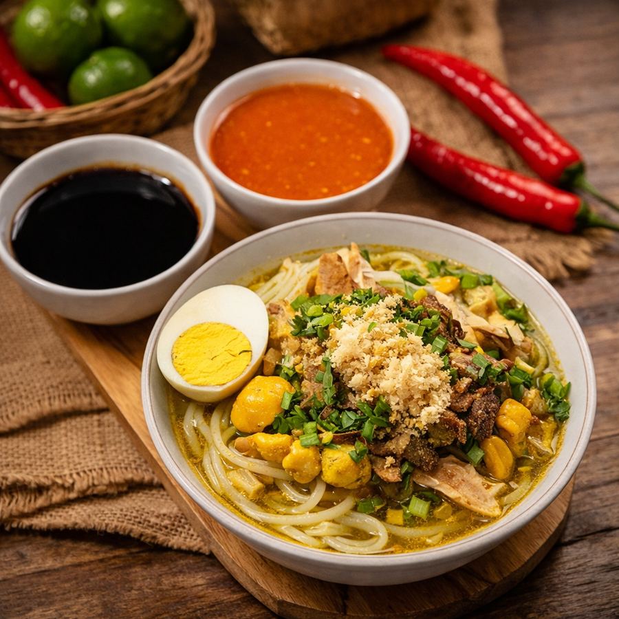 Foto Soto Ayam Komplit