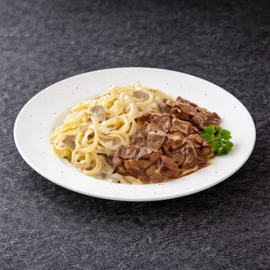 Foto Fettuccine Truffle Cream With Steak 21