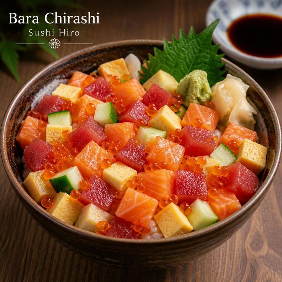 Foto Bara Chirashi Sushi Hiro menu chirashi seafood Jepang
