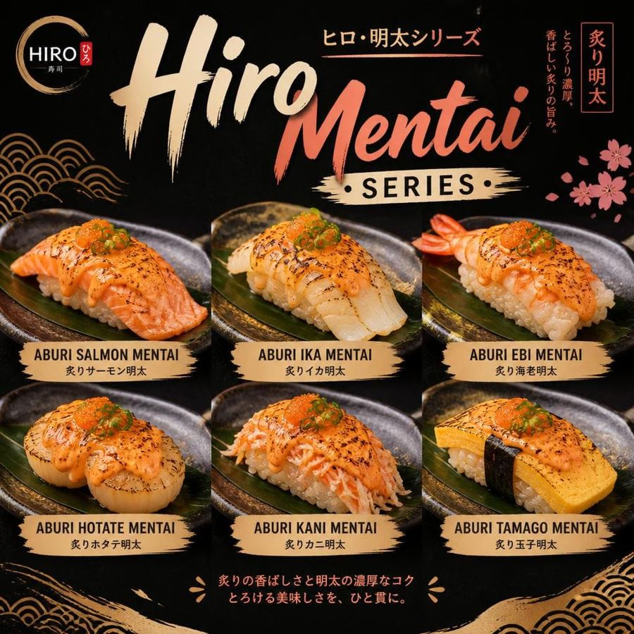 Foto Hiro Mentai Series Sushi Hiro menu sushi mentai