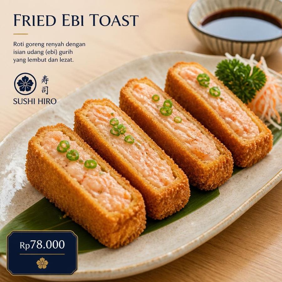 Foto Fried Ebi Toast Sushi Hiro