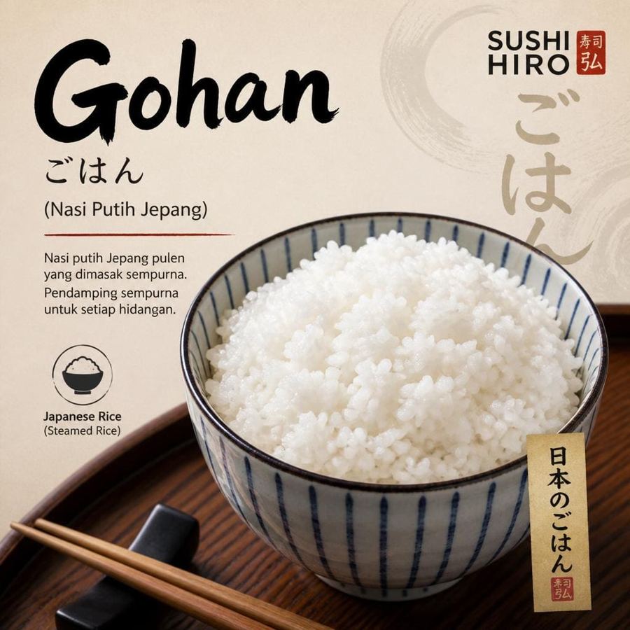 Foto Gohan Sushi Hiro menu nasi Jepang