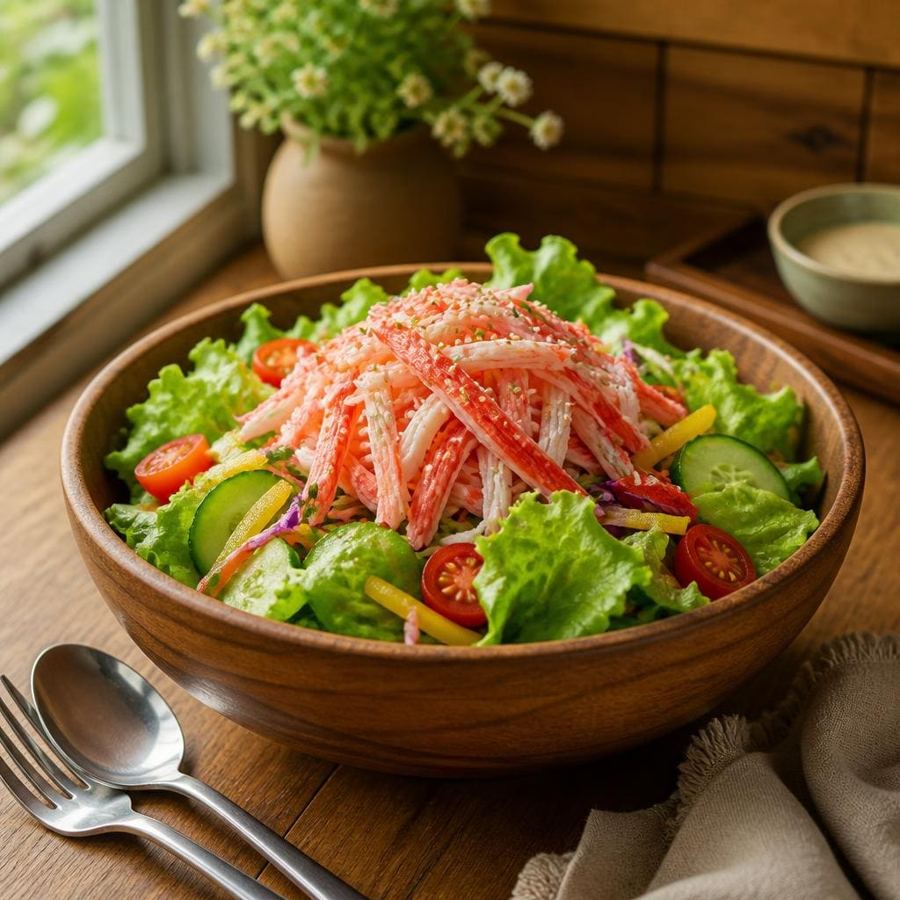 Foto Kani Kama Salad Sushi Hiro menu salad Jepang