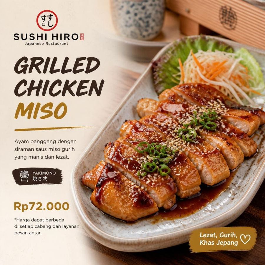 Foto Grilled Chicken Miso Sushi Hiro menu grilled chicken miso