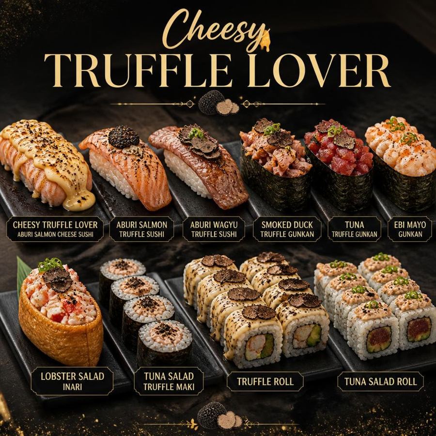 Foto Cheesy Truffle Lover Sushi Hiro menu sushi set premium