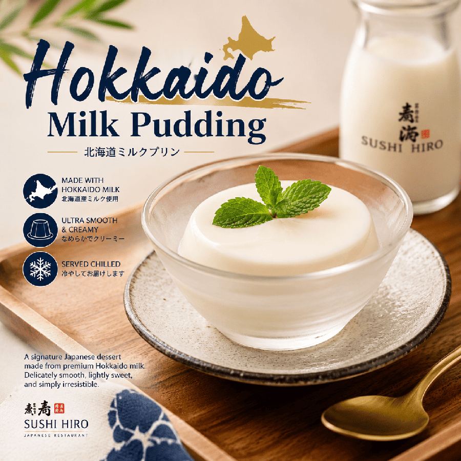 Foto Hokkaido Milk Pudding Sushi Hiro