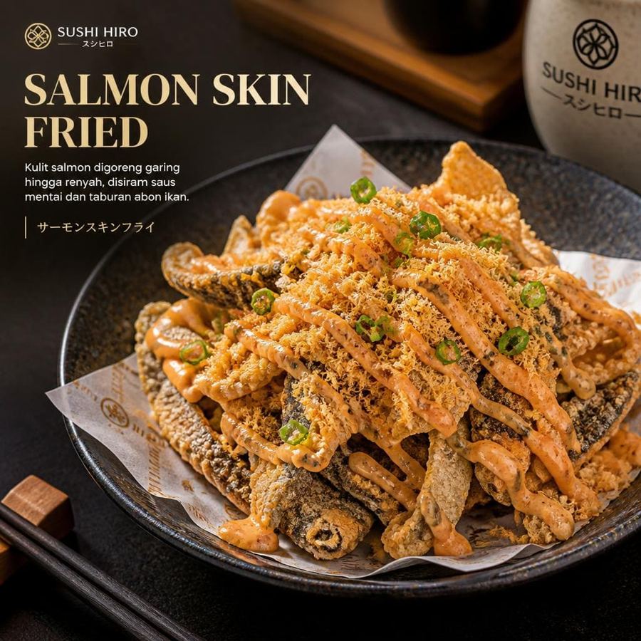 Foto Salmon Skin Fried Sushi Hiro