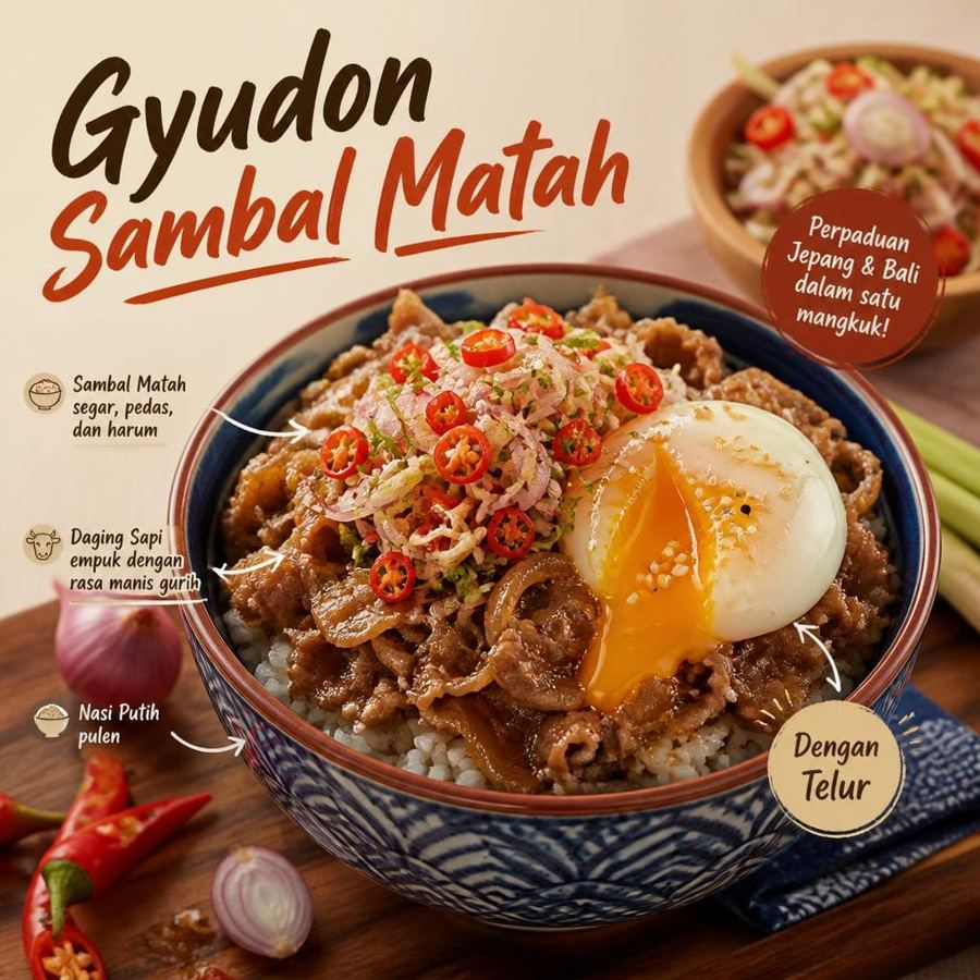 Foto Gyudon Sambal Matah Sushi Hiro