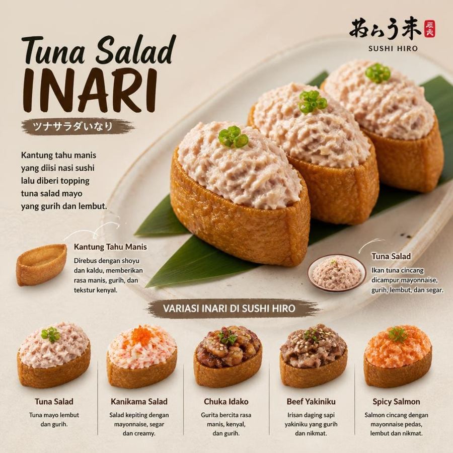 Foto Tuna Salad Inari Sushi Hiro menu inari tuna