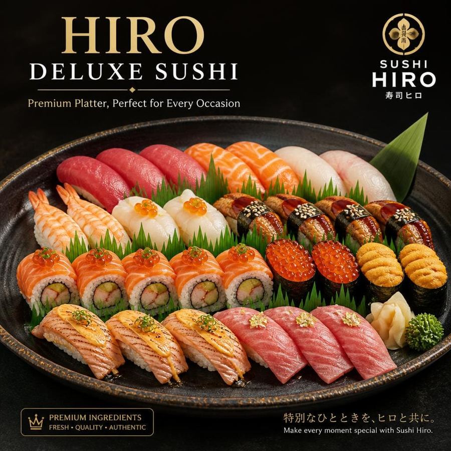 Foto Hiro Deluxe Sushi Sushi Hiro menu sushi deluxe