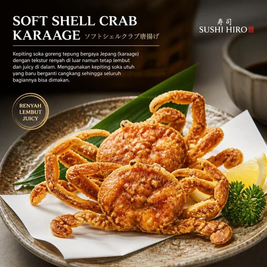 Foto Soft Shell Crab Karaage Sushi Hiro