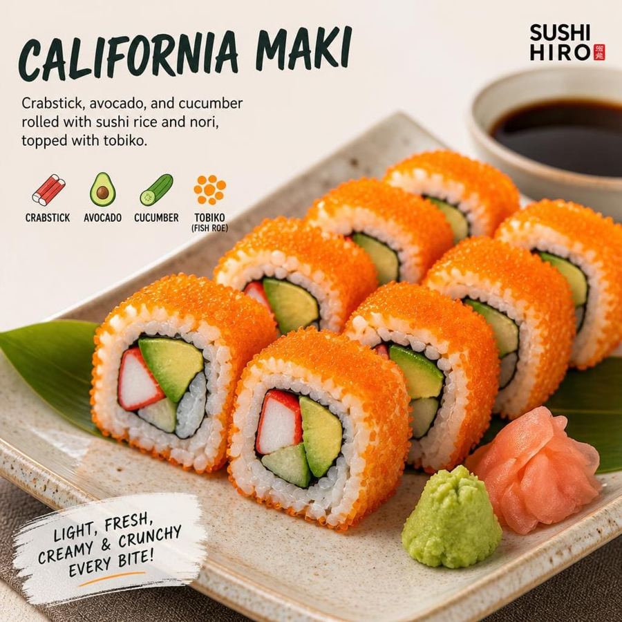 Foto California Maki Sushi Hiro menu california maki