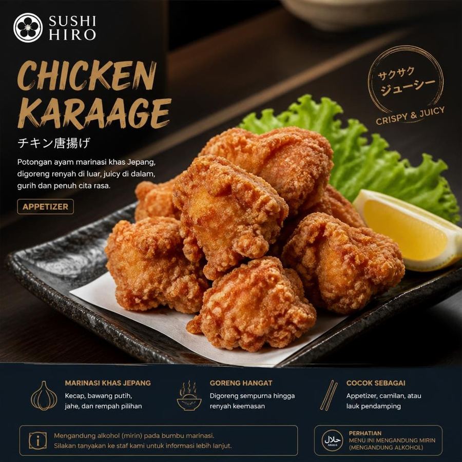 Foto Chicken Karaage Sushi Hiro menu appetizer Jepang