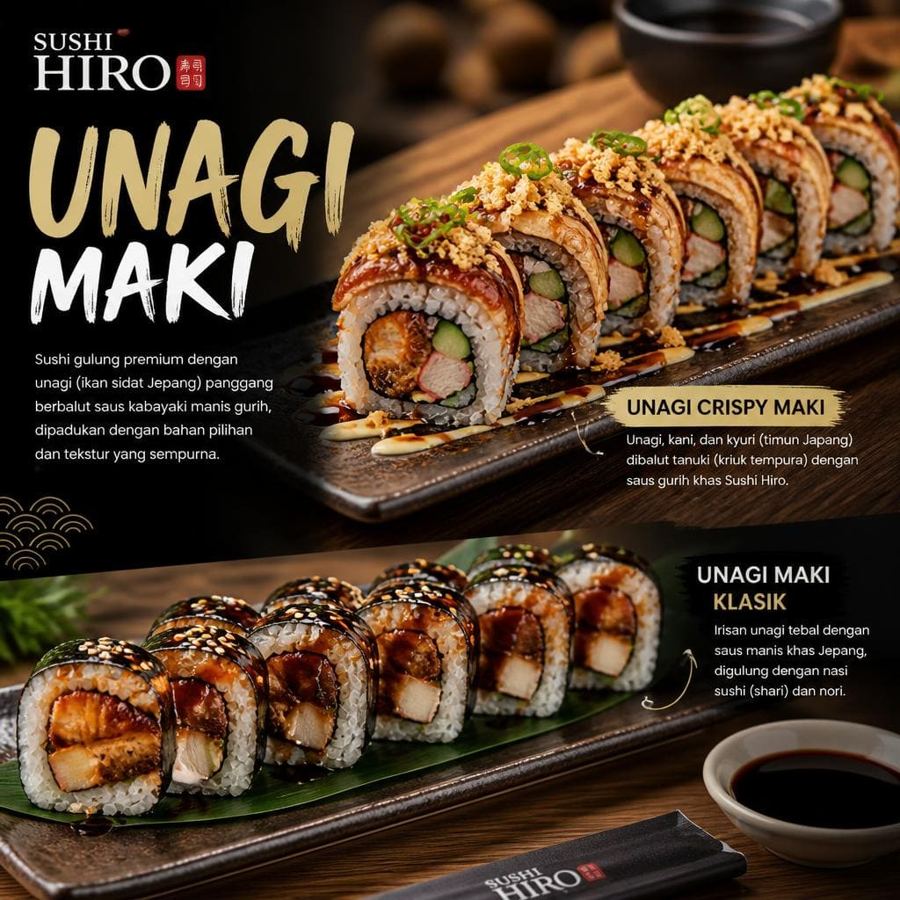Foto Unagi Maki Sushi Hiro menu maki unagi