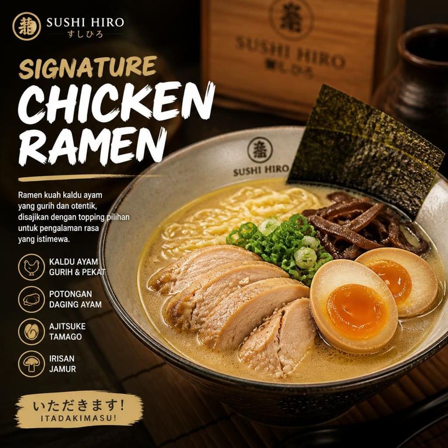 Foto Signature Chicken Ramen Sushi Hiro