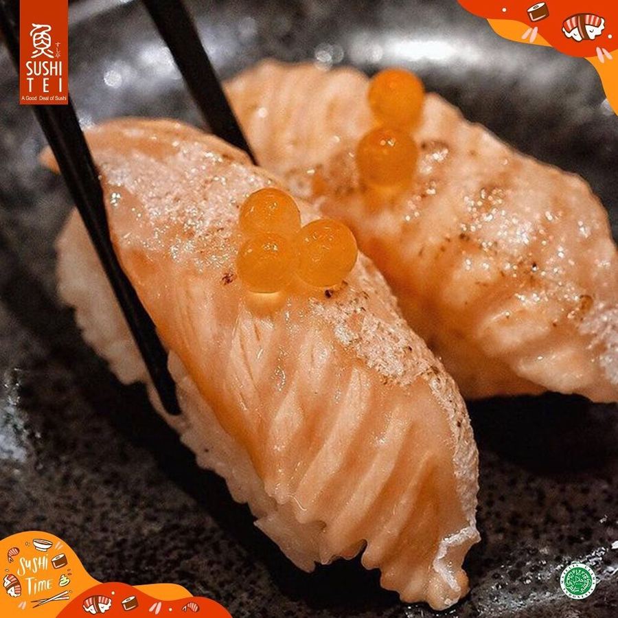Foto Aburi Salmon Belly Sushi