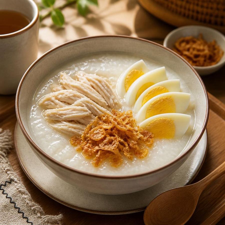 Foto Bubur 3 Topping Ta Wan