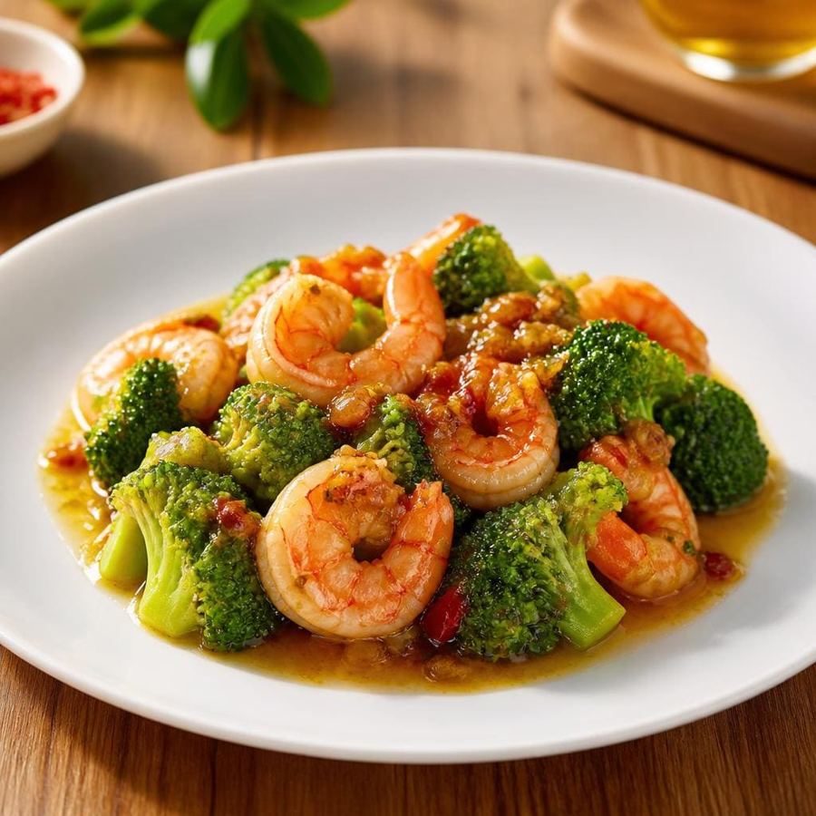 Foto Brokoli Udang dan Saus XO Ta Wan