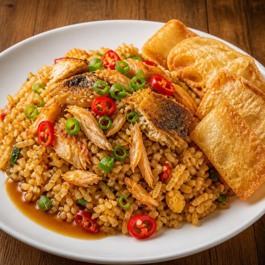 Foto Nasi Goreng Ikan Asin Jambal Ta Wan