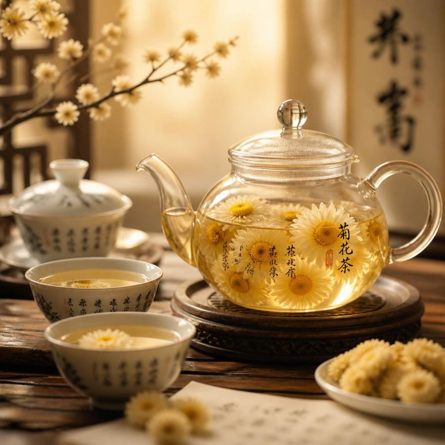 Foto Chinese Tea Chrysanthemum Ta Wan