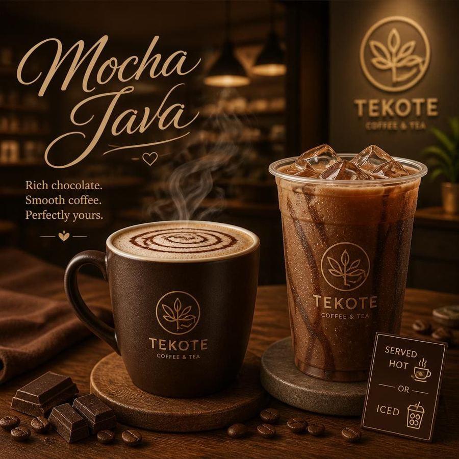 Foto Mocha Java Hot Iced Te Sate dengan rasa kopi mocha yang creamy