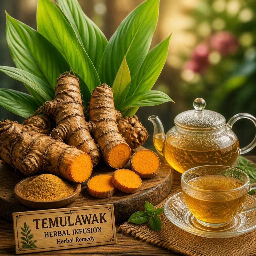 Foto Herbal Remedy Temulawak Te Sate dengan racikan herbal khas dan rasa segar hangat