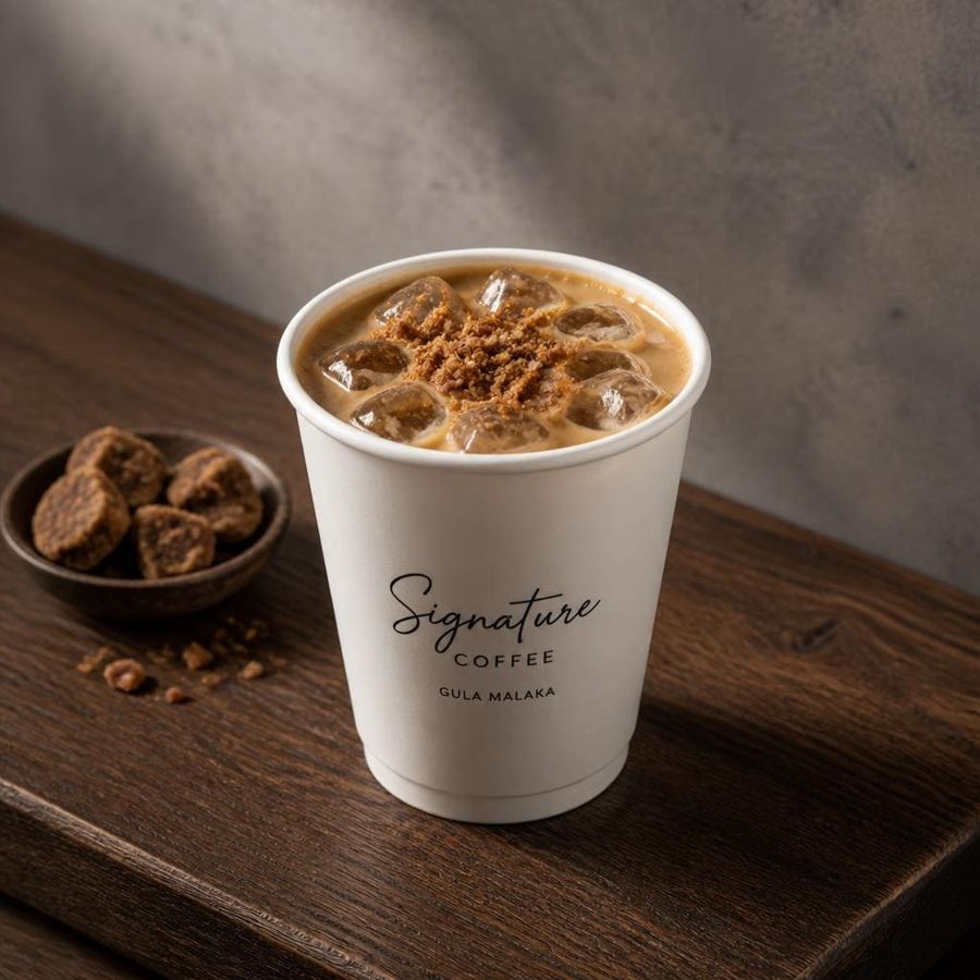 Foto Signature Coffee Gula Malaka Te Sate dengan rasa kopi dan manis khas gula malaka
