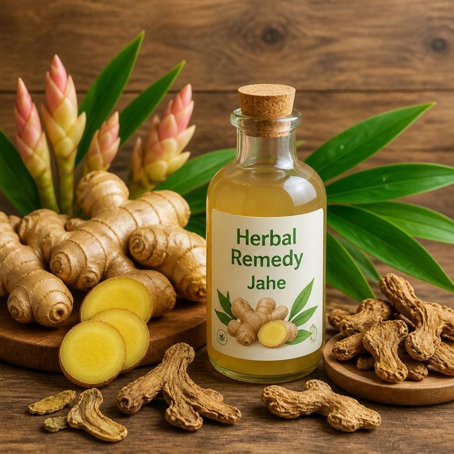 Foto Herbal Remedy Jahe Te Sate dengan racikan herbal hangat dan aroma jahe khas