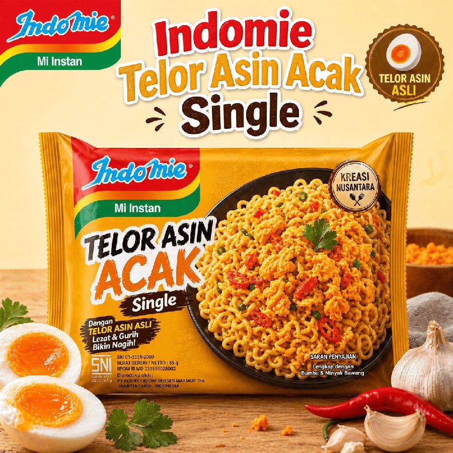 Foto Indomie Telor Asin Acak Singel – Warmindo Abang Adek