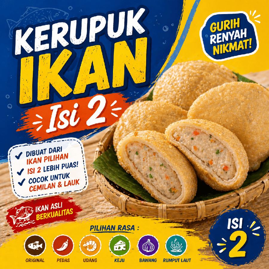 Foto Kerupuk Ikan Isi 2 – Warmindo Abang Adek