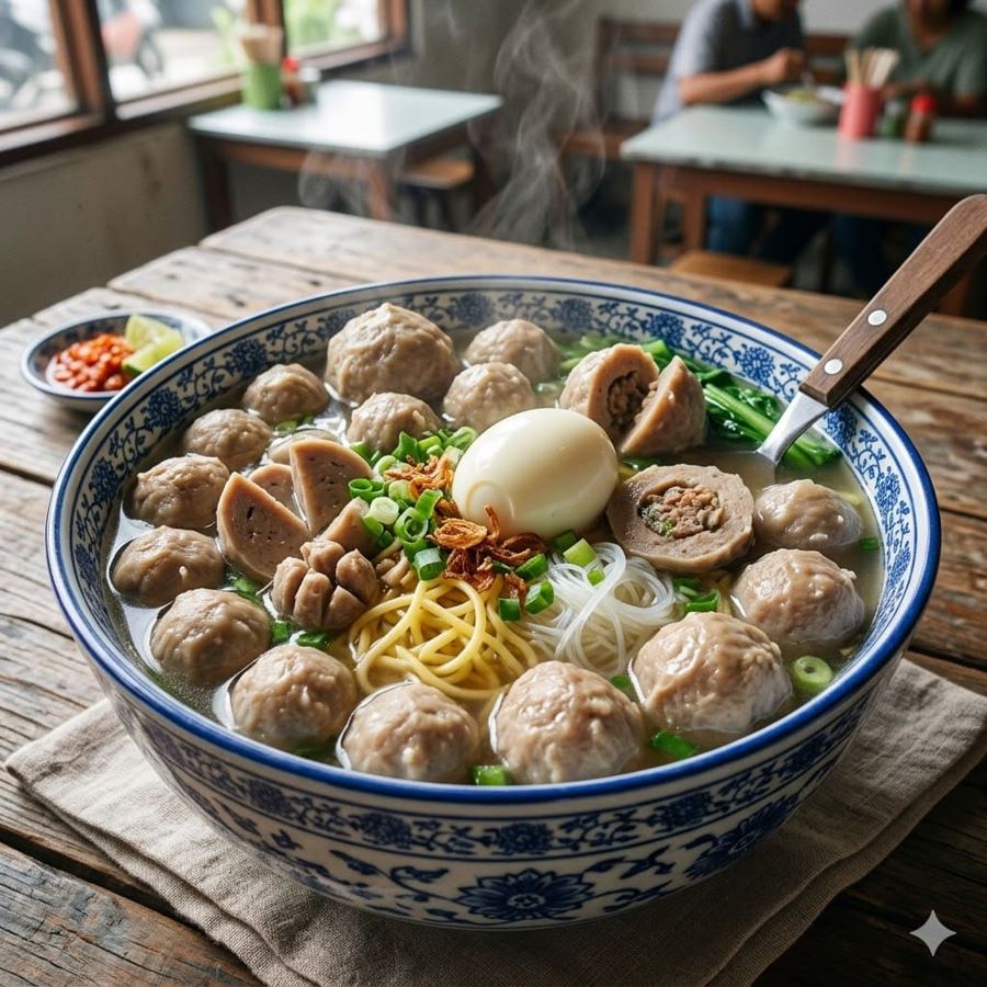 Foto Extra Bakso Rebus – Warmindo Abang Adek