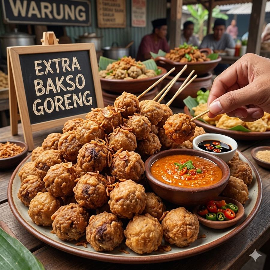 Foto Extra Bakso Goreng – Warmindo Abang Adek