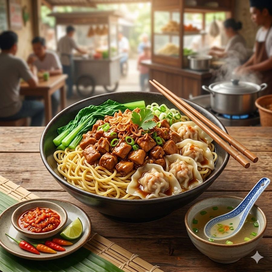 Foto Mie Ayam Pangsit Rebus – Warmindo Abang Adek