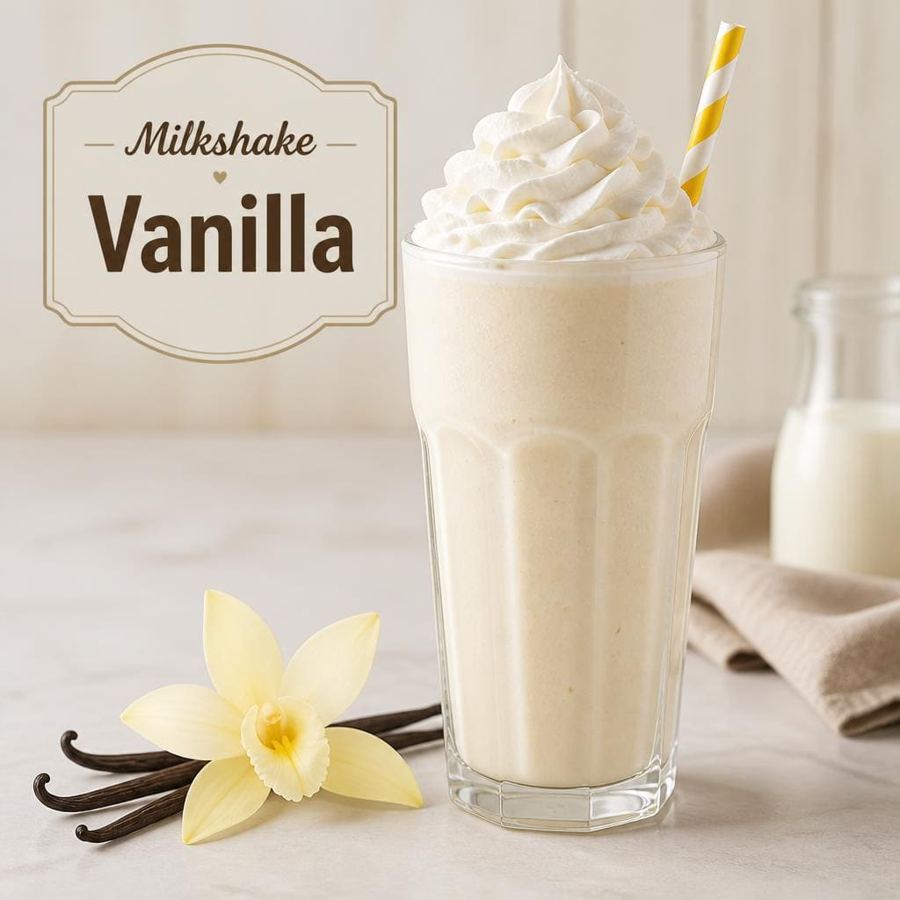 Foto Milkshake Vanilla dengan rasa vanilla creamy khas Waroeng Steak & Shake