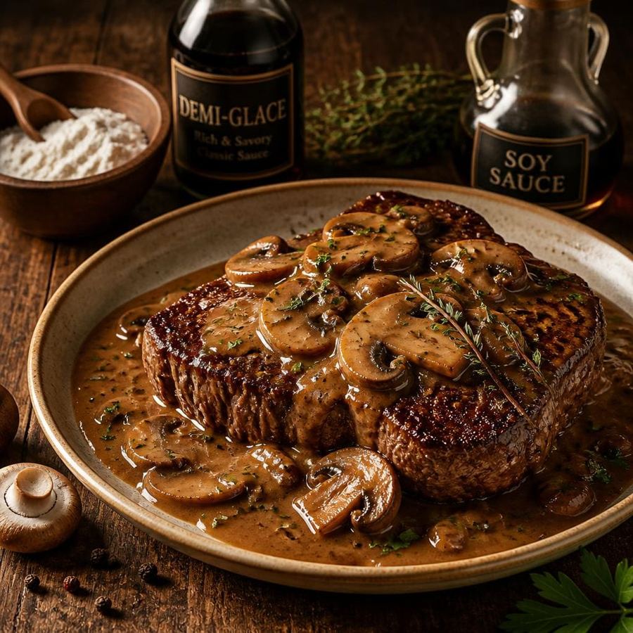 Foto Mushroom sebagai tambahan menu Waroeng Steak & Shake
