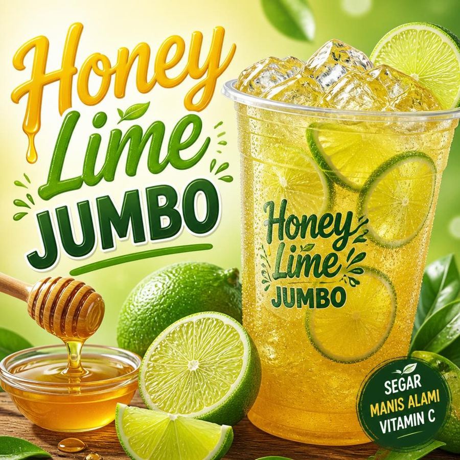 Foto Honey Lime Jumbo dengan rasa jeruk nipis dan madu khas Waroeng Steak & Shake
