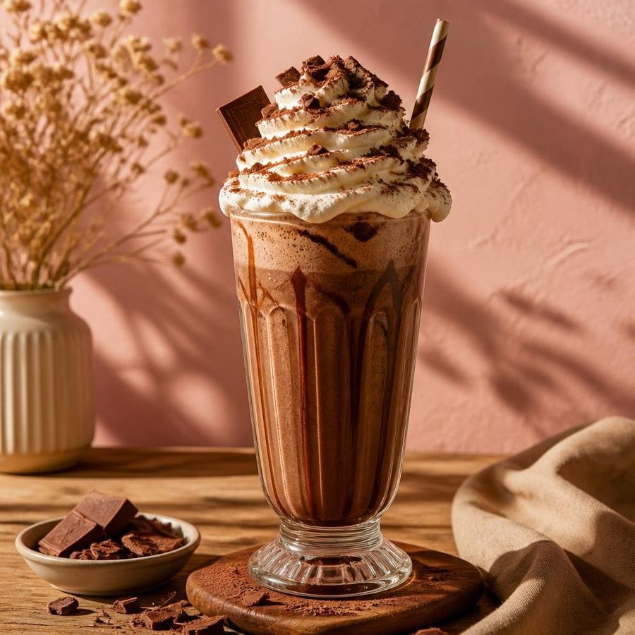 Foto Milkshake Chocolate dengan rasa cokelat creamy khas Waroeng Steak & Shake
