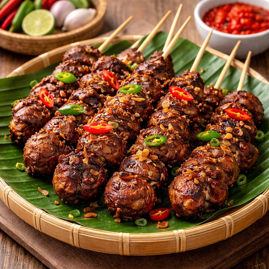 Foto Sate Ati Ampela Goreng Warteg Gang Mangga