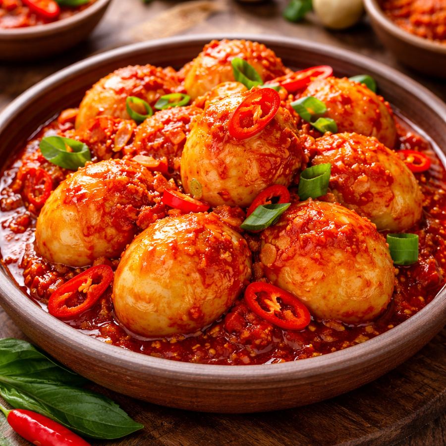 Foto Telur Balado Warteg Gang Mangga