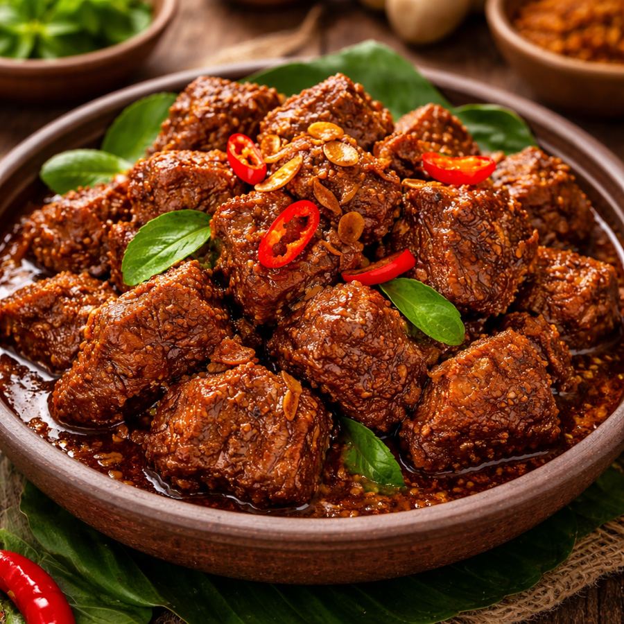 Foto Daging Rendang Warteg Gang Mangga