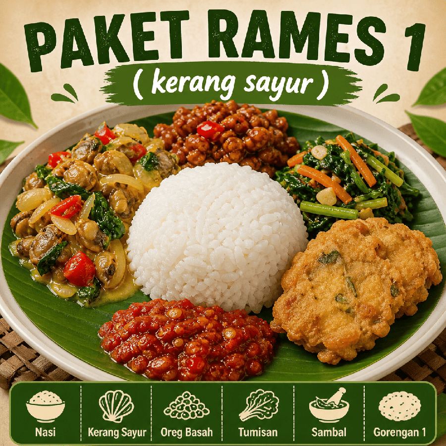 Foto Paket Rames 1 Kerang Sayur