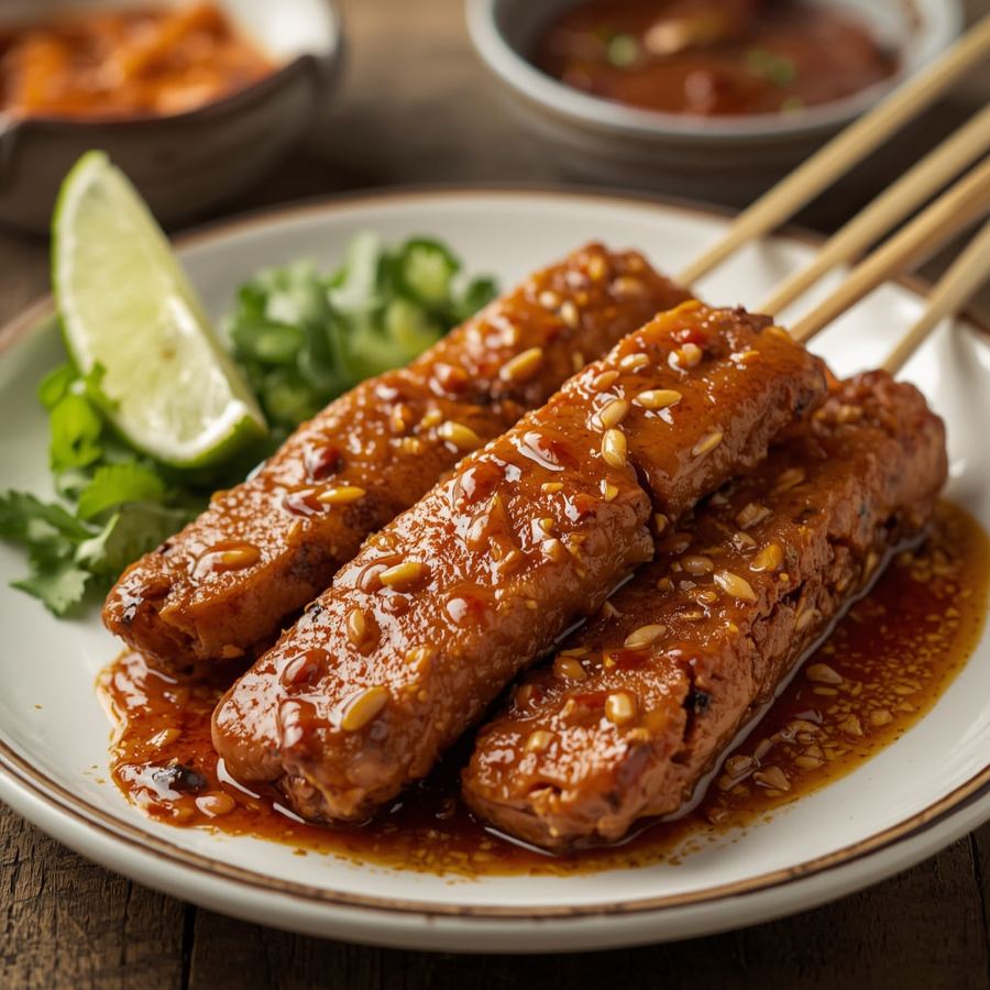 Foto Sate Kulit Ayam Goreng di Warteg Warmo Tebet