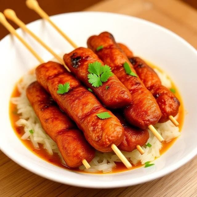 Foto Sate Paru Goreng di Warteg Warmo Tebet