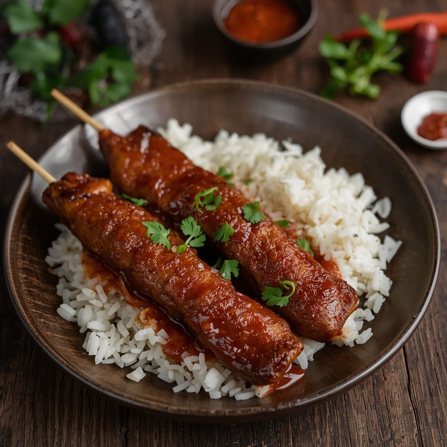 Foto Sate Ati Ampela Balado di Warteg Warmo Tebet