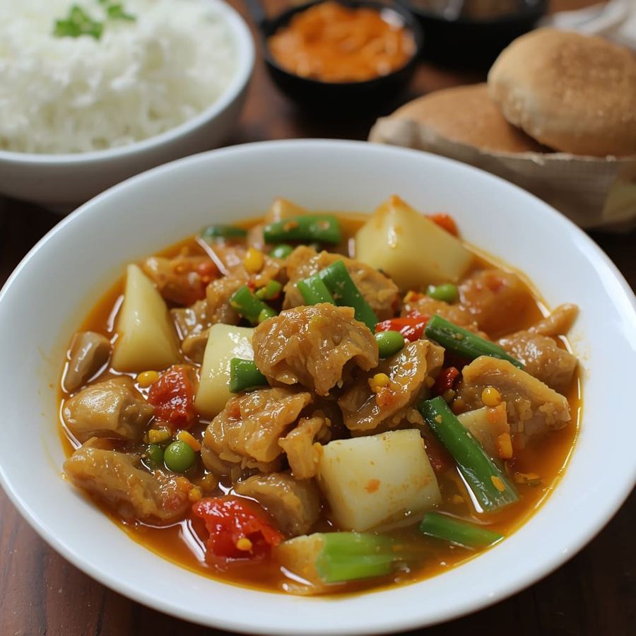 Foto Tumis Jamur Sawi di Warteg Warmo Tebet